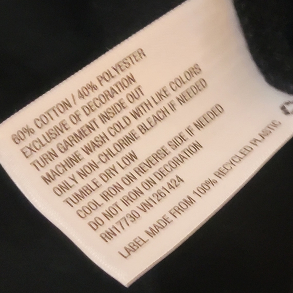 Wild Fable Black Top with Multi Color Sequin Sleeves NWT Small - Picture 5 of 5